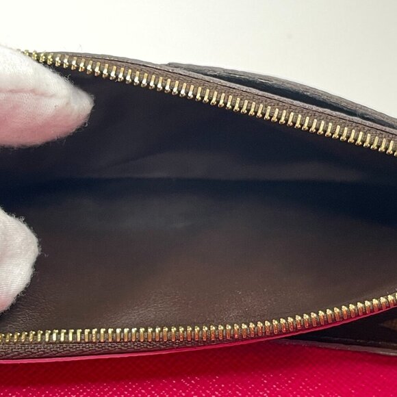 Louis Vuitton  Monogram Bloom Flower Emilie Wallet - Fuchsia - Preowned - Picture 8 of 15